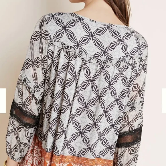 Anthropologie Multicolor Embroidered Blouse - Picture 3 of 5